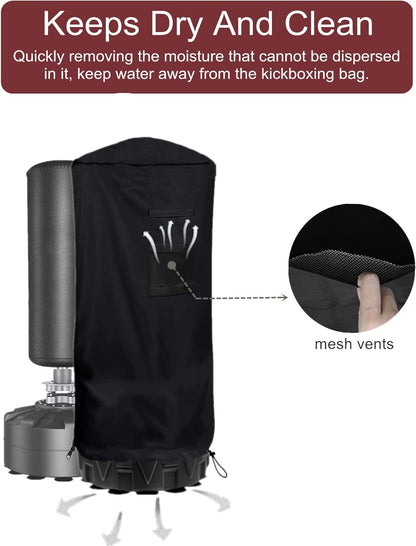 Freestanding Heavy Bag Protective Cover - Waterproof Outdoor Cover for Boxing Equipment