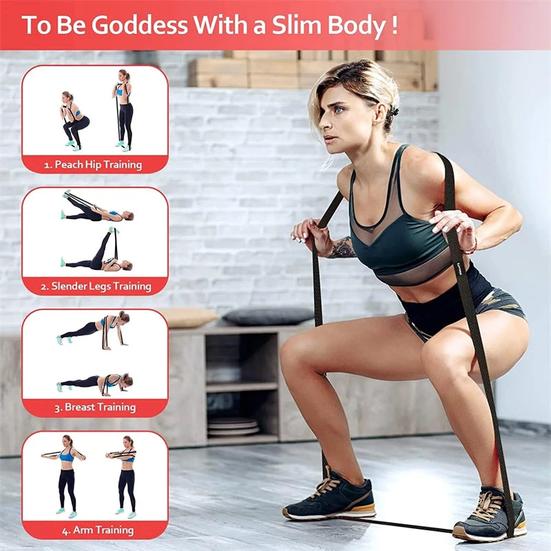 3Pcs/Set Long Resistance Bands for Working Out, Fabric Resistance Band, Stretch Bands for Exercise Bands Resistance Bands