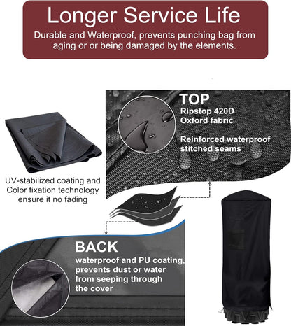 Freestanding Heavy Bag Protective Cover - Waterproof Outdoor Cover for Boxing Equipment