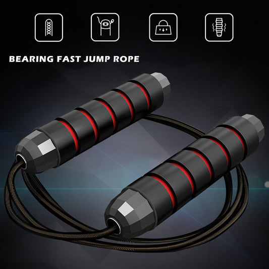 Jump Rope Crossfit Boxing Weighted Adult Ball Bearing Beaded Fitness Gym Speed
