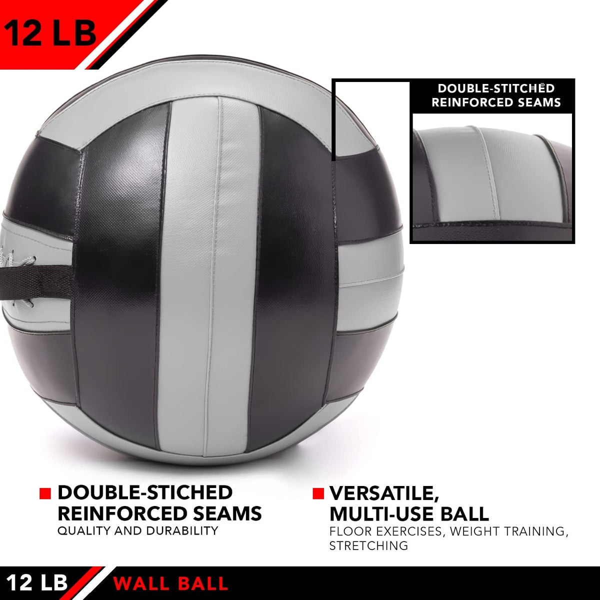 Wall Ball – Premium Soft Weighted Exercise Ball for Strength, Conditioning, Gym & Home Workouts, 4-30 LB