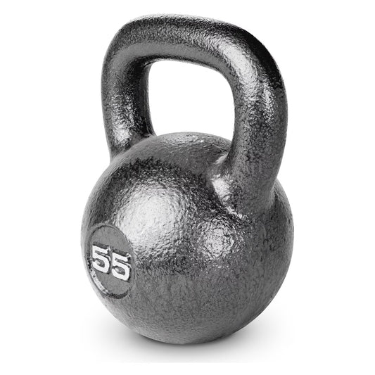 , 55Lb Cast Iron Kettlebell, Single