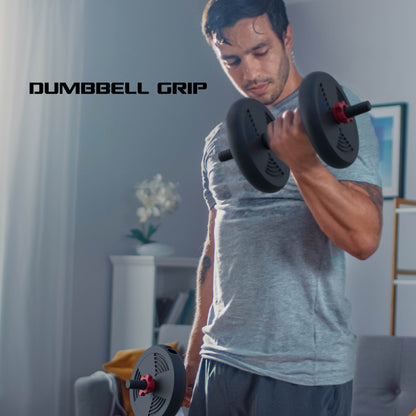 Smartbell 60 lbs 4-in-1 Adjustable Dumbbell, Barbell, and Kettlebell Weight Set in Black