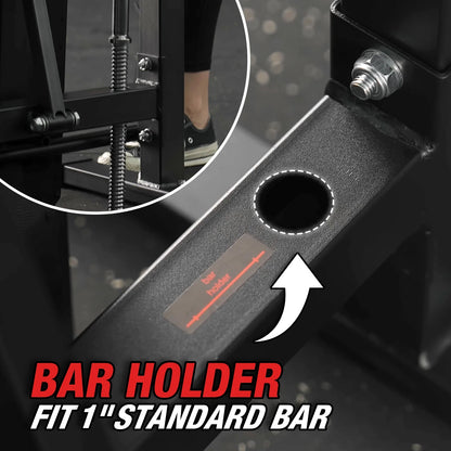 Adjustable Weight Bench, 660LBS Foldable Bench Press with Squat Rack, Multi-Functional Adjustable Flat Incline Bench for Chest, Shoulder Home Gym Equipment, Black