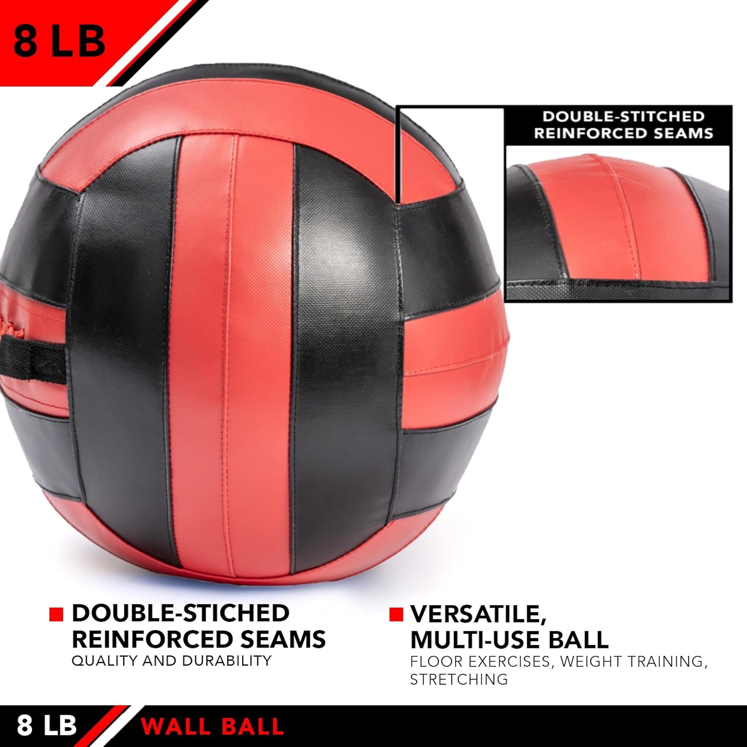 Wall Ball – Premium Soft Weighted Exercise Ball for Strength, Conditioning, Gym & Home Workouts, 4-30 LB