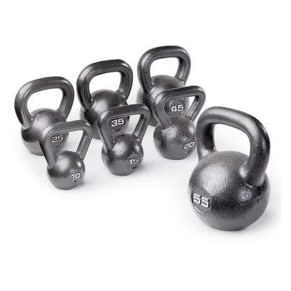 , 55Lb Cast Iron Kettlebell, Single
