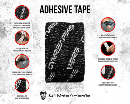 Weightlifting Adhesive Thumb Tape, Stretchy Athletic Tape Grip & Protection for Olympic Lifting, Cross Training, Powerlifting, Hookgrip