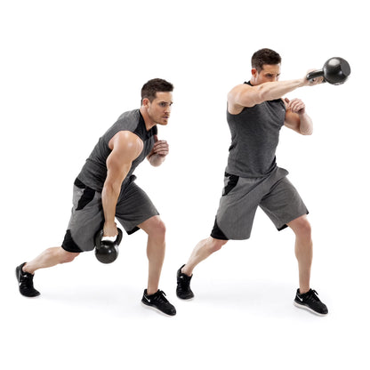 , 55Lb Cast Iron Kettlebell, Single