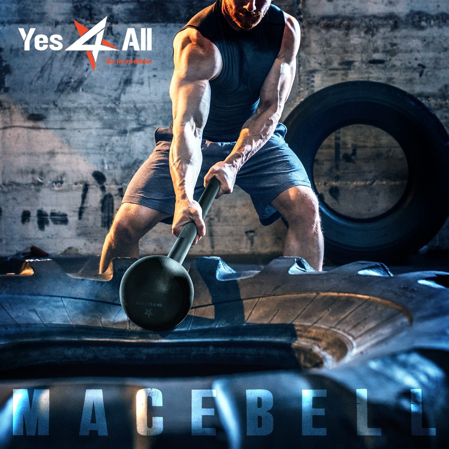 Steel Mace Bell for Comprehensive Strength Training - Full Body Muscle Development, Shoulder, Grip, and Forearm Workouts - Available in 5 to 30 LB for Both Men and Women